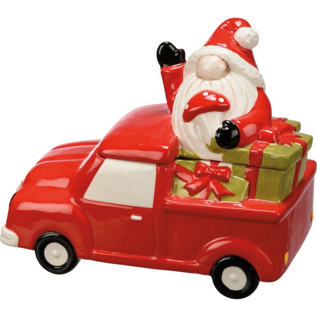 Tabletop Truck amp Santa Treat Jar One Treat Jar Inches Gnome Christmas 112748 Ceramic