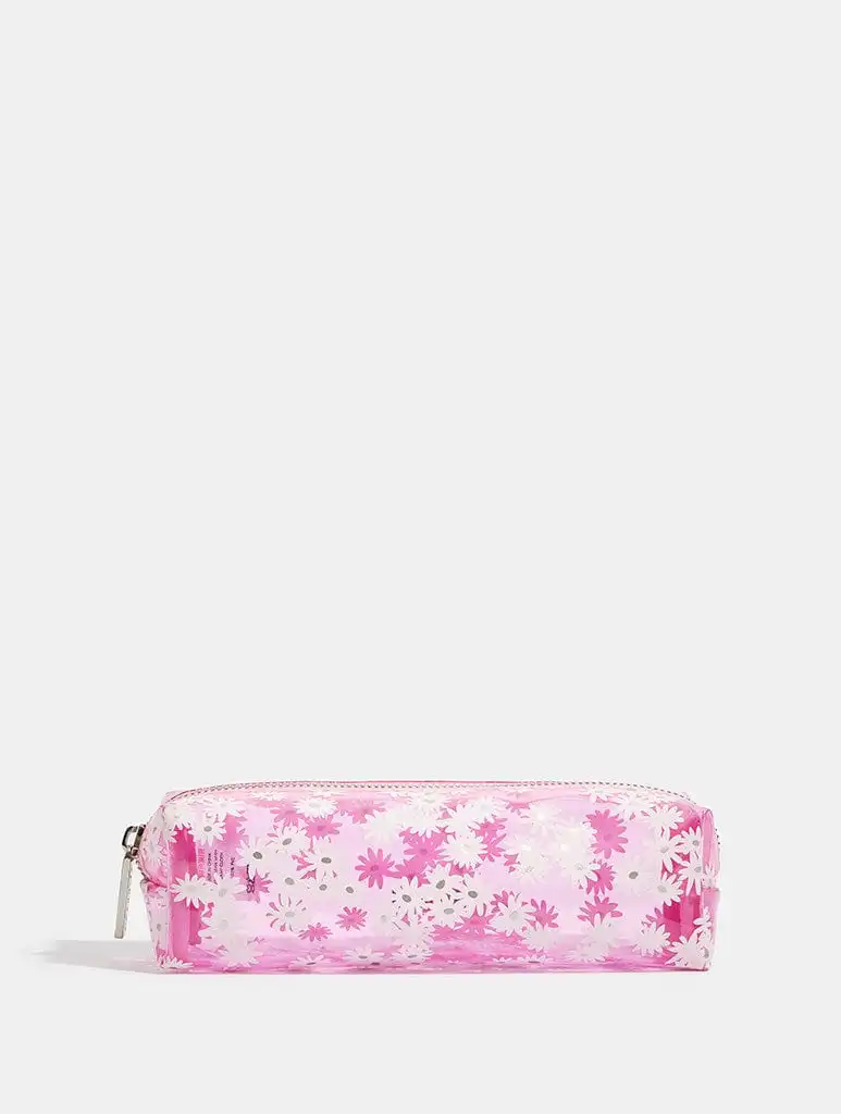 Pink Ditsy Daisy Pencil Case