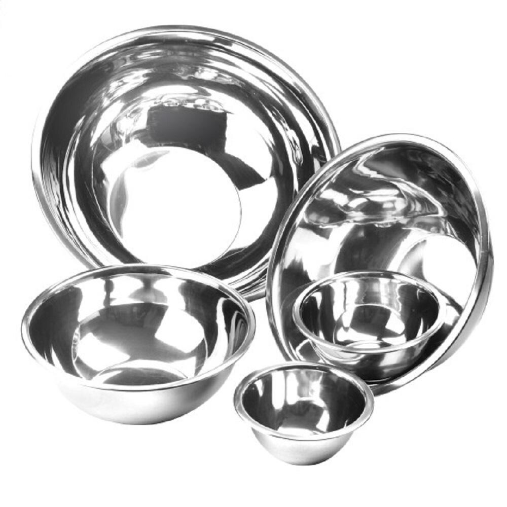 Stainless Steel Mixing Bowls (Set of 5) for Baking  Cooking Includes 0.75  1.5  3  5  8 Quart  Stackable for Convenient Storage