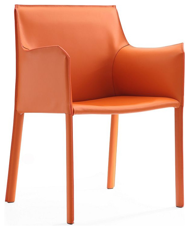 Paris Armchair in Coral   Contemporary   Dining Chairs   by HedgeApple  Houzz