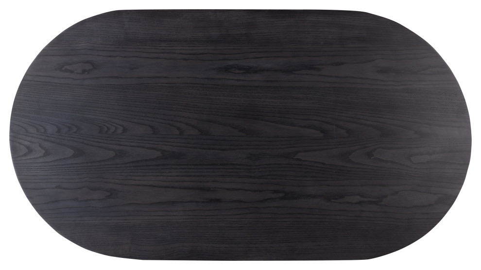 Merla Wood Coffee Table Black Wash Ash   Transitional   Coffee Tables   by Zin Home  Houzz