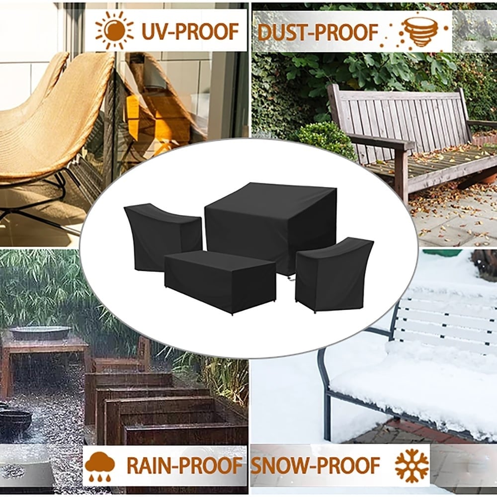 Outdoor Patio Furniture Covers 4 Piece Set Furniture Cover Waterproof