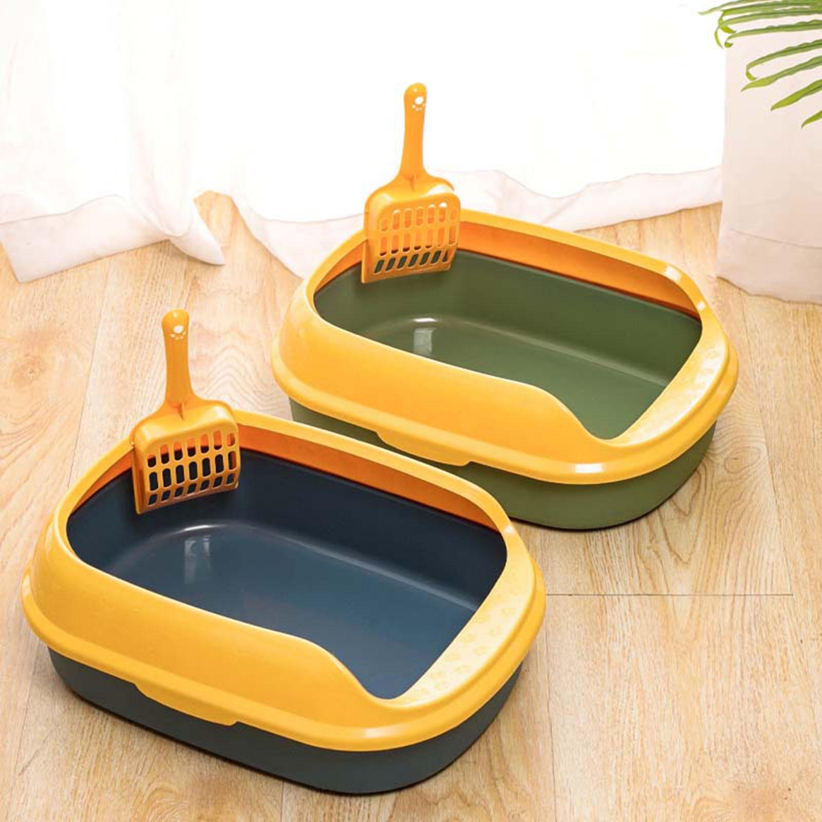 Cat Litter Box Pet Semi-Closed Litter Tray