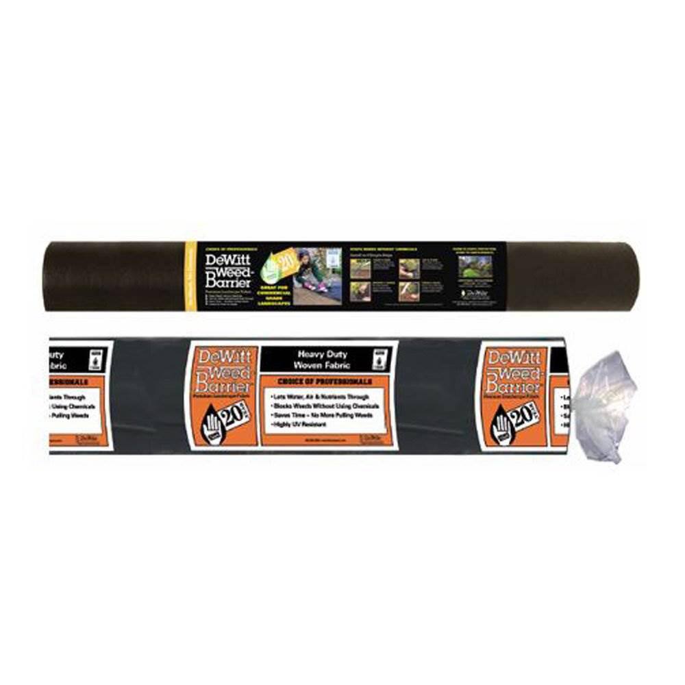 DeWitt 3 ft. x 100 ft. 4.1-Ounce Landscape Weed Barrier Fabric (2 Pack) 2 x DWT-20-YR-3100RF