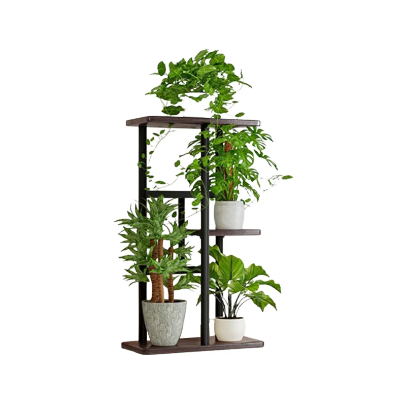 Plant Display Stand  Indoor Multiple Layer Flower Pot Three dimensional Home Iron Art Flower Shelf