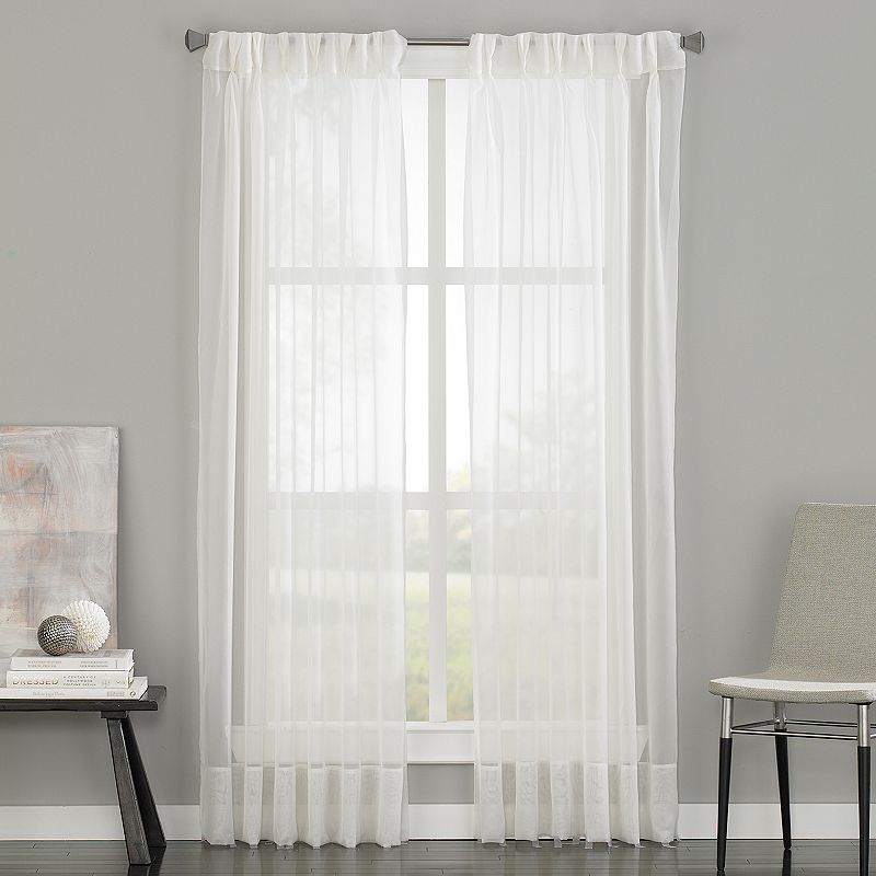 Window Curtainworks Soho Voile Pinch Pleat Window Curtain