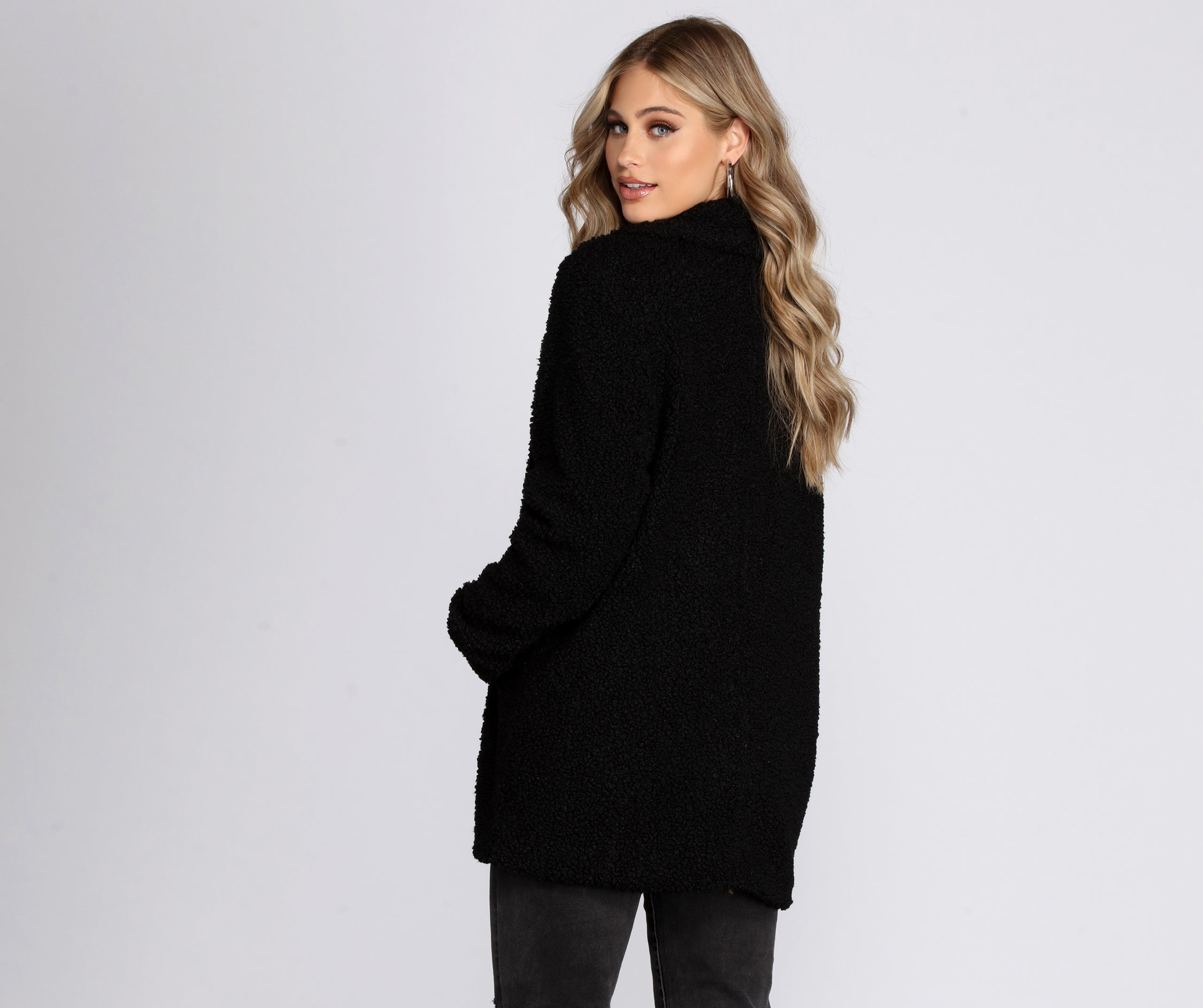 Lovin' Knit Teddy Trench Coat