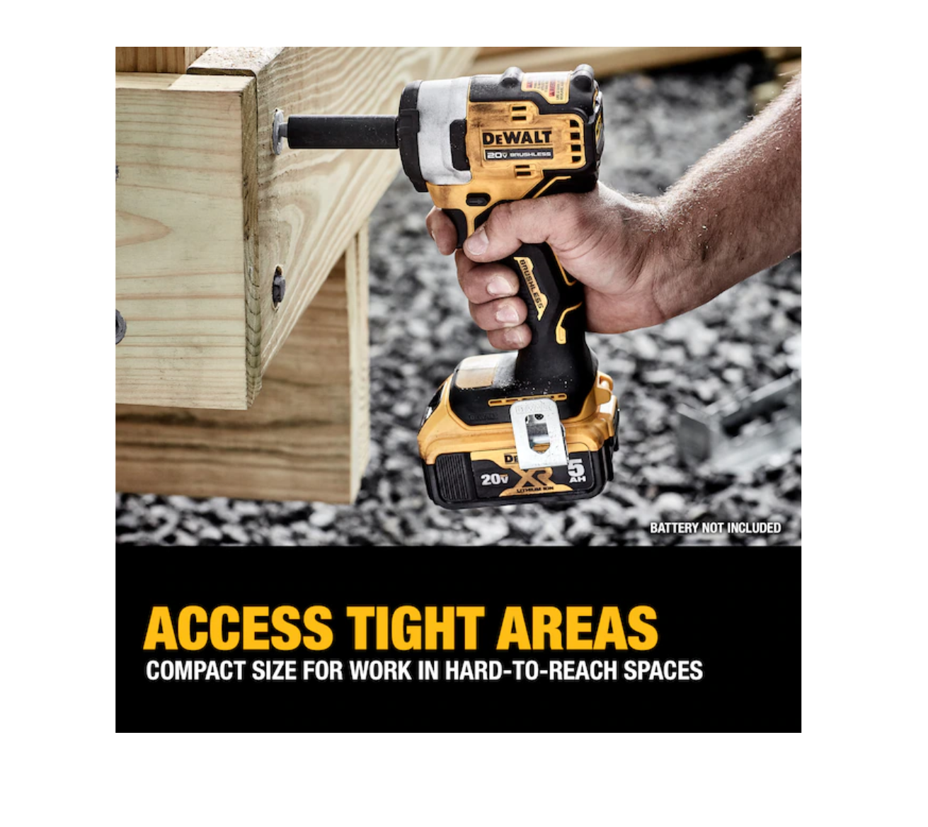 DEWALT DCF913B 20-volt Max Variable Speed Brushless 3/8-in square Drive Cordless Impact Wrench (Tool Only)