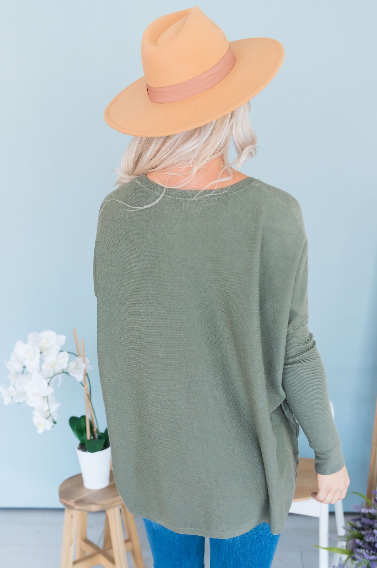 Crazy About You Modest Sweater