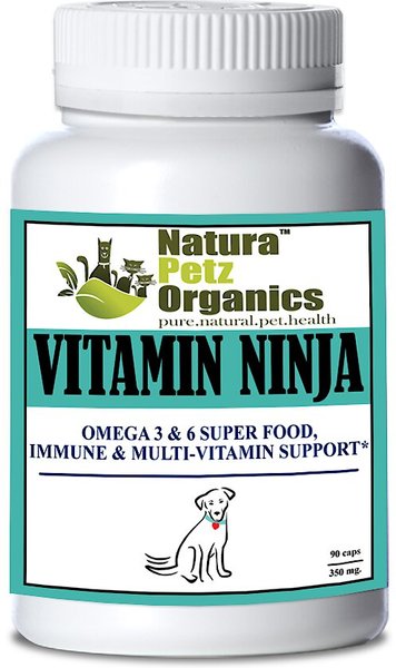 Natura Petz Organics Vitamin Ninja Dog Supplement， 90 count