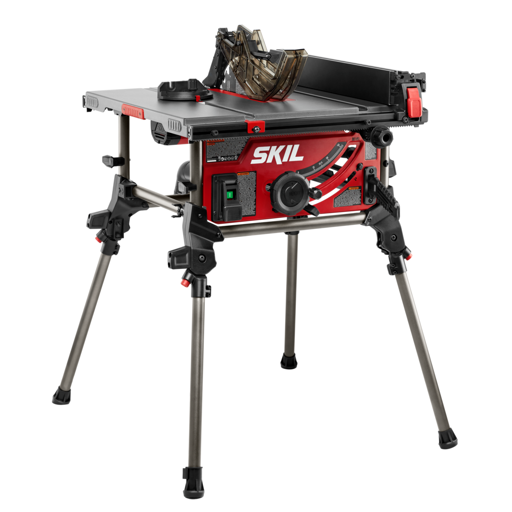 SKIL Jobsite Table Saw with Integrated Foldable Stand， 10， 15 Amp， 25-1/2” Rip Capacity ;