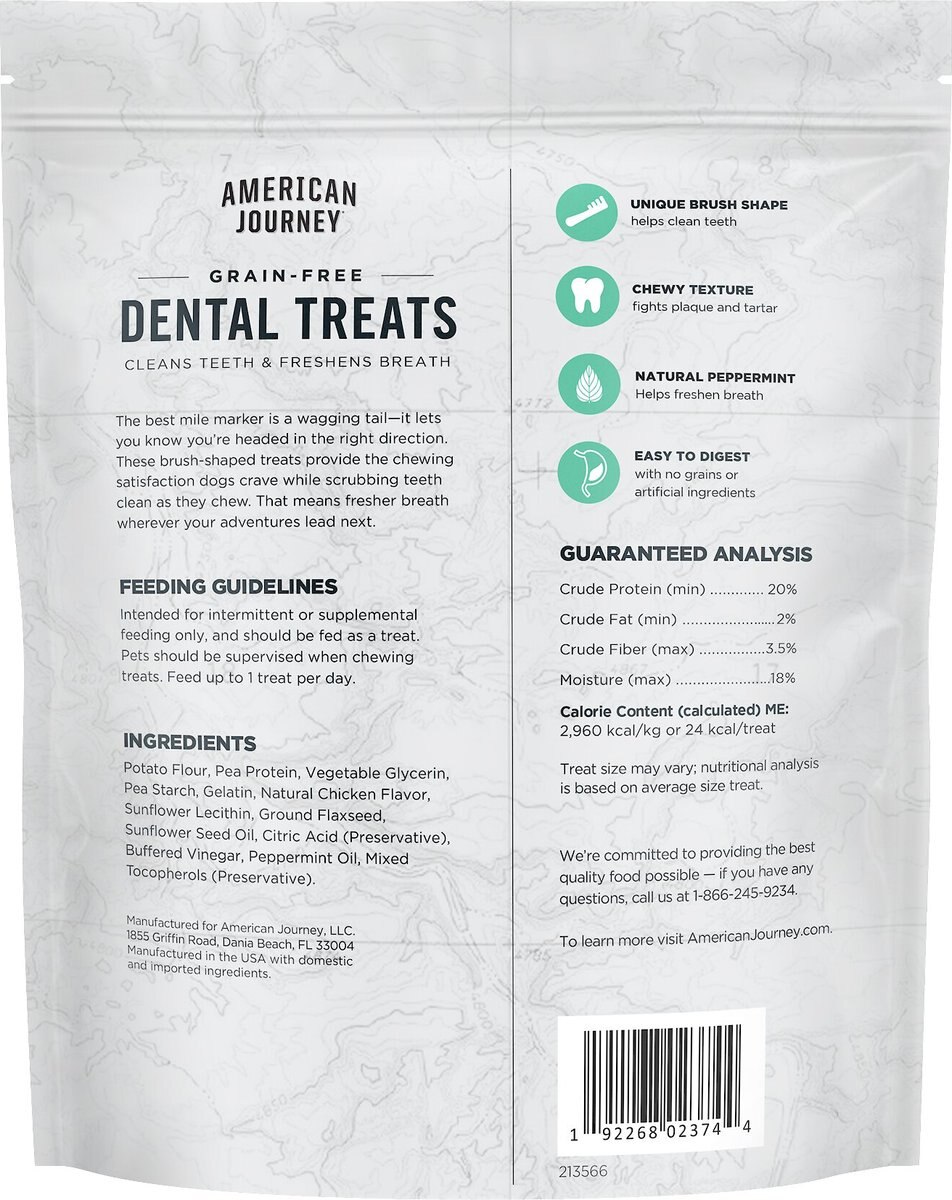 American Journey Extra-Small Grain-Free Fresh Dental Dog Treats