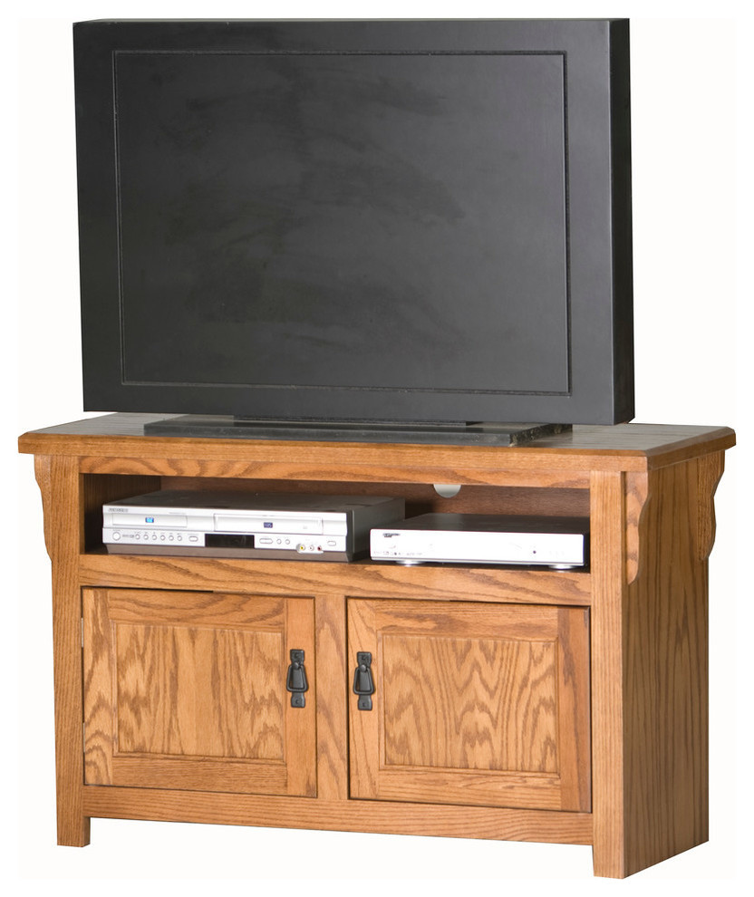 Eagle Furniture 43 quotMission TV Cart   Transitional   Entertainment Centers And Tv Stands   by Eagle Furniture  Houzz