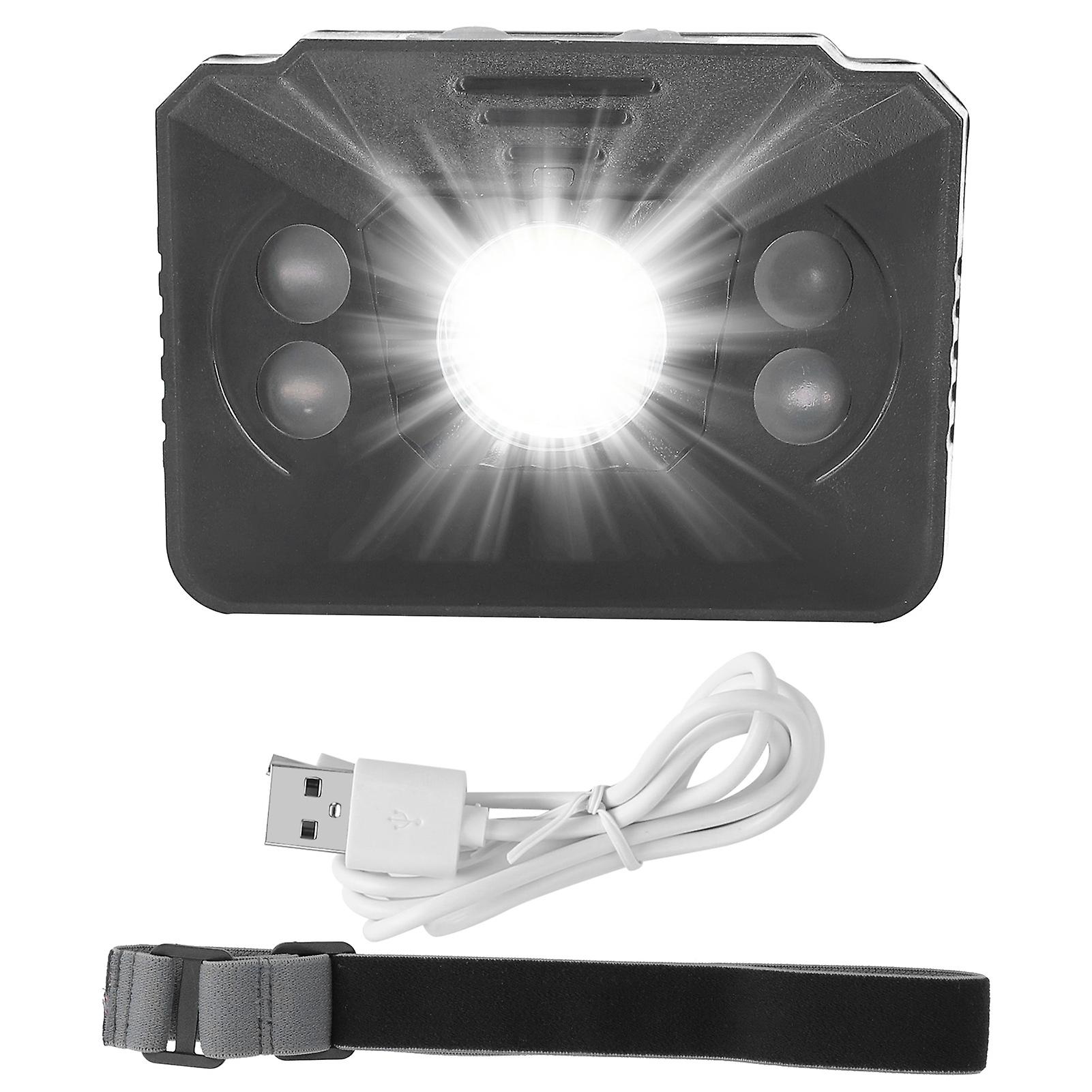 Led Headlamp Outdoor Head-mounted Induction Light Highlight For Camping Fishing Hiking