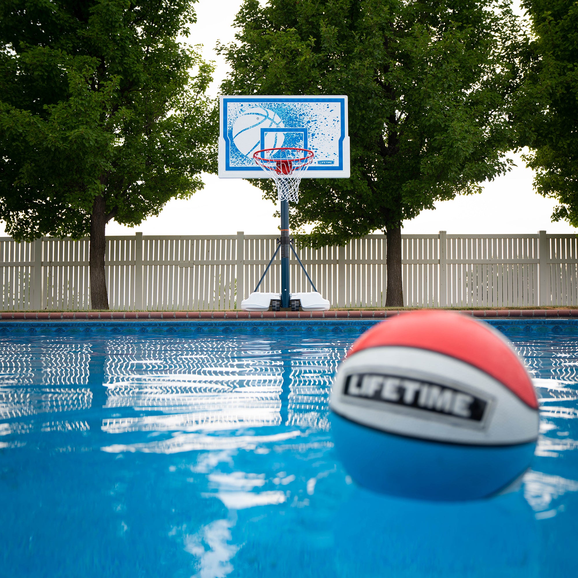 Lifetime Poolside Adjustable Basketball Hoop (44-Inch Impact)