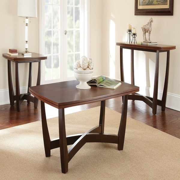 Brown Solid Wood End Table