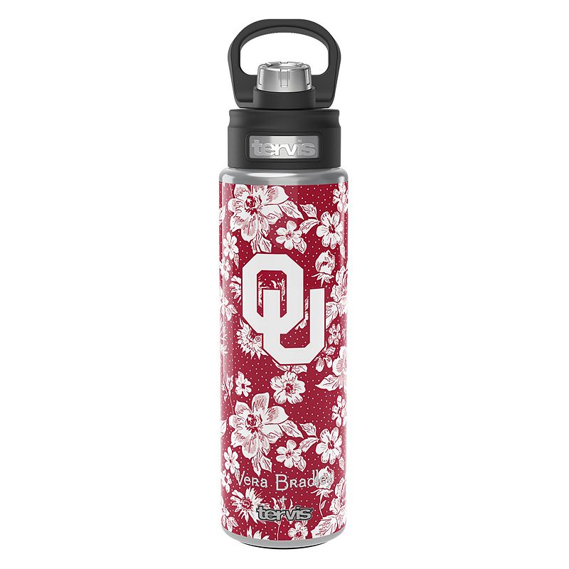 Vera Bradley x Tervis Oklahoma Sooners 24oz. Wide Mouth Bottle with Deluxe Lid