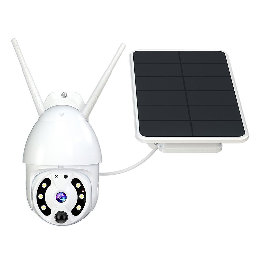 1solar Security Camera 1user Manual 1bag Of Screw White