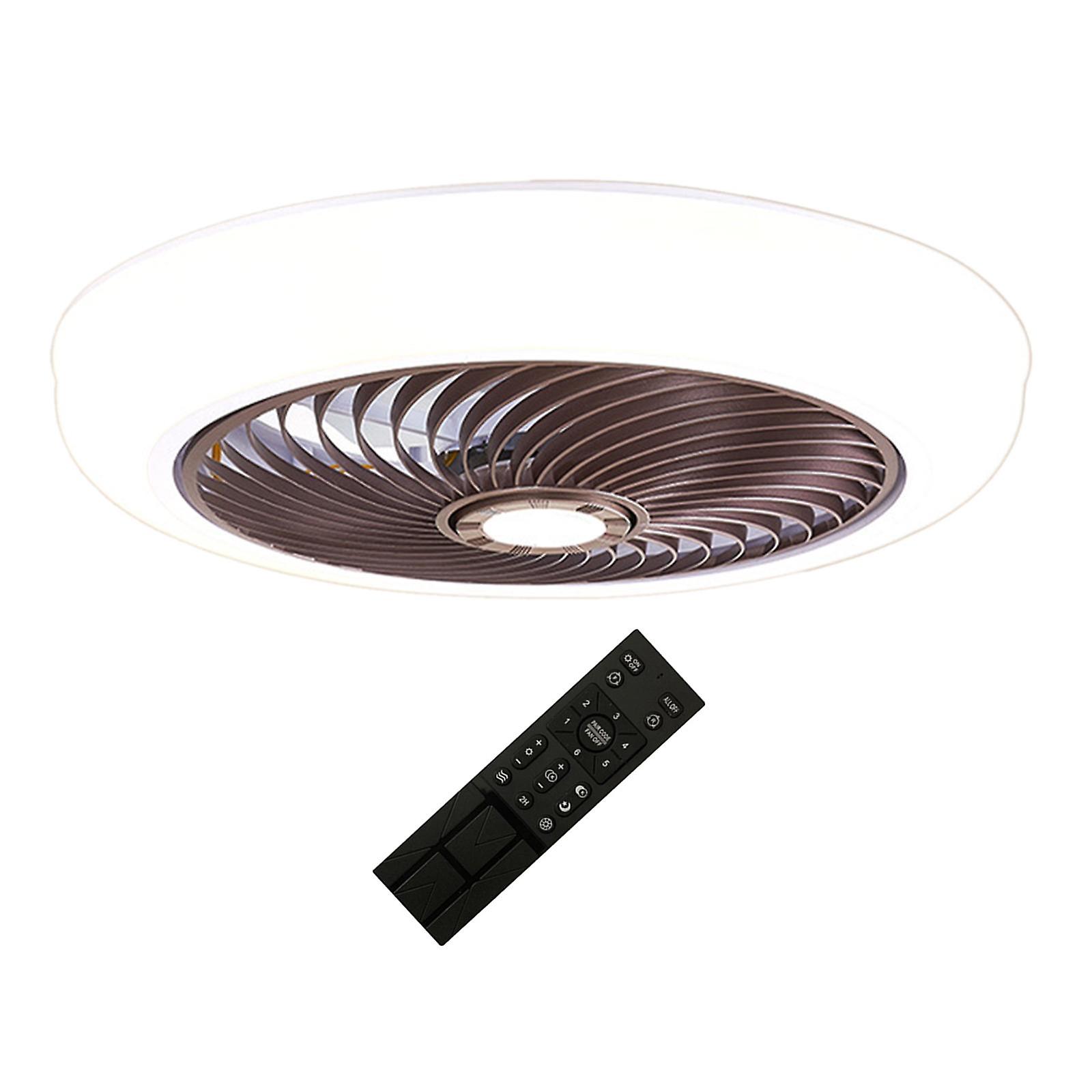 Ceiling Fan With Light Dimming Ceiling Lights For Kitchen Bathroom Cloakroom Brown