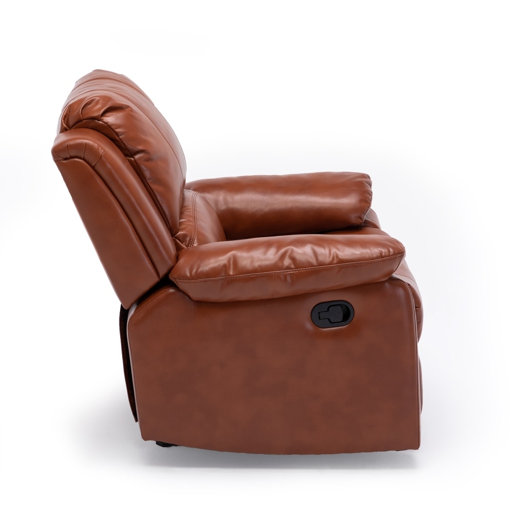 Charleston Leather Gel Glider Rocker Recliner by Greyson Living