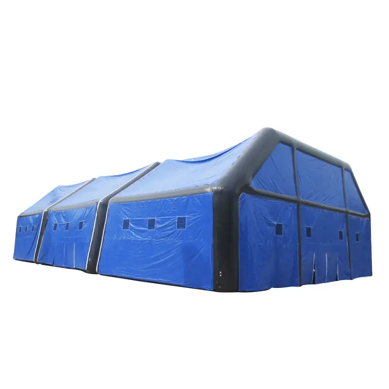 Large blue emergency inflatable tent or outdoor camping inflatable tents /inflatable party tent are hot for sale