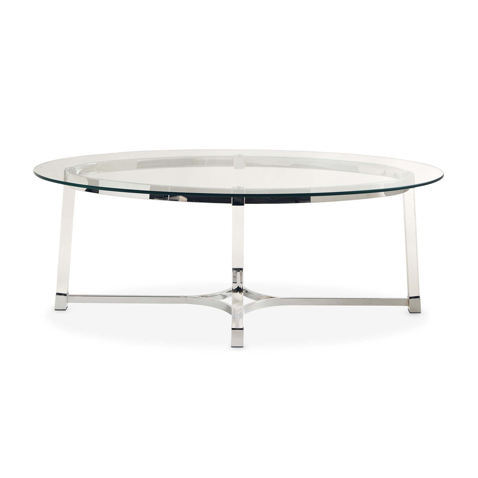 Picket House Furnishings Sophia Oval Glass Topped Coffee Table