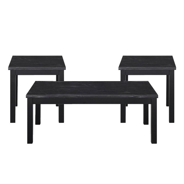 3pc Zaid Occasional Table Set Black Picket House Furnishings