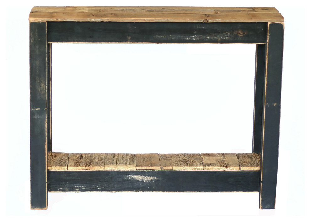 36 Inch Black Combo Console Table   Farmhouse   Console Tables   by Doug and Cristy Designs  Houzz