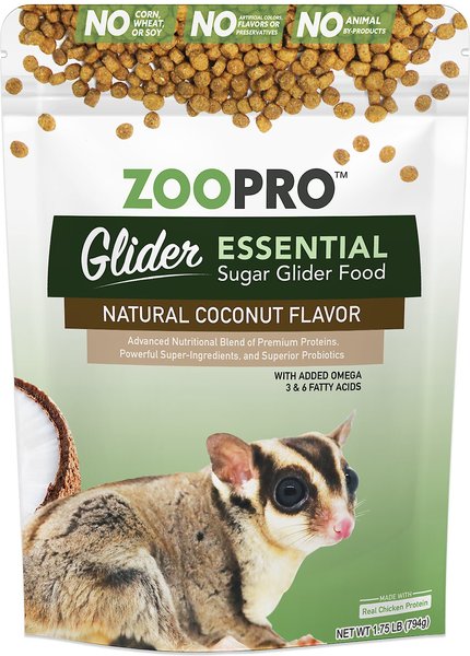 Exotic Nutrition ZooPro Glider Essential Sugar Glider Food， 1.75-lb bag