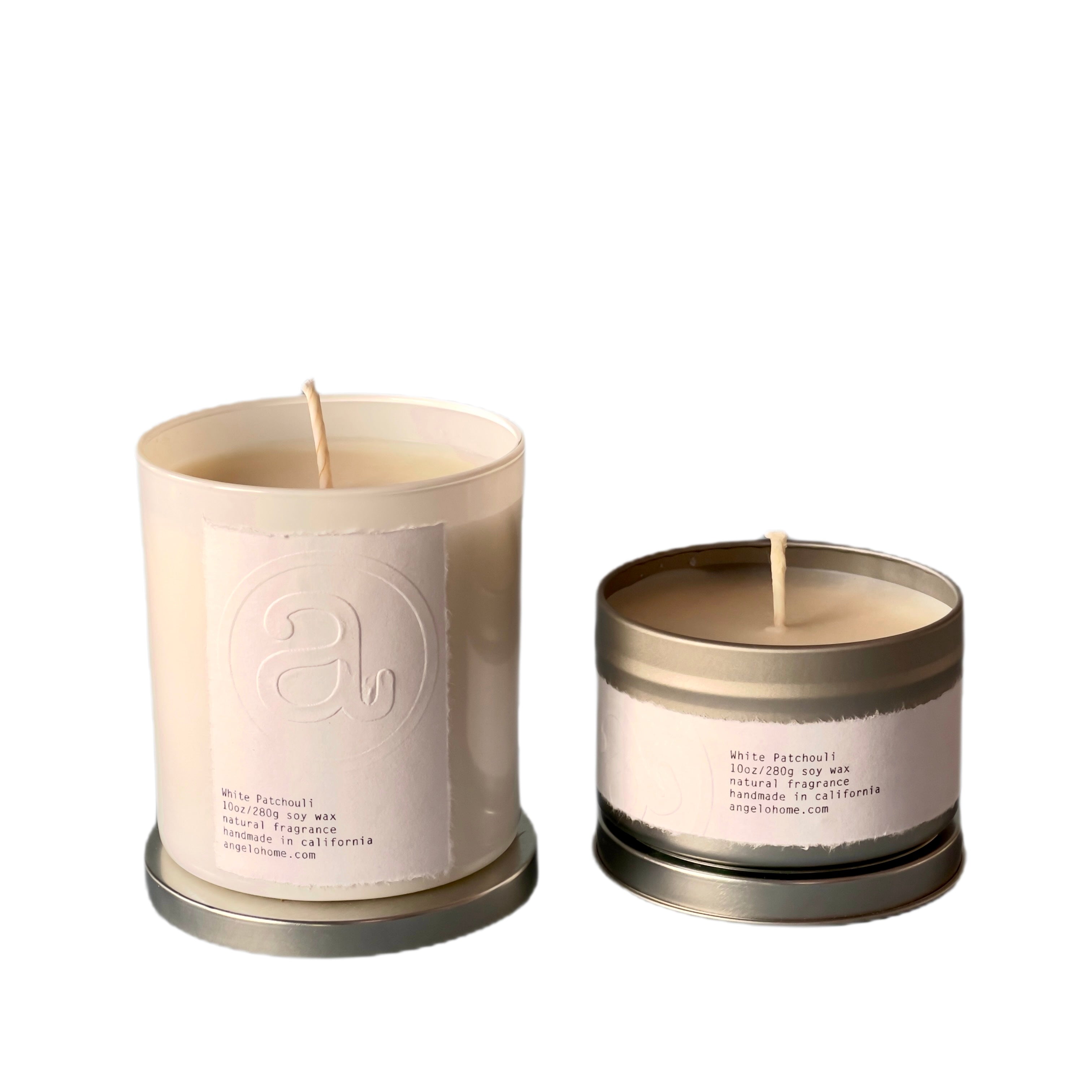 angelo:HOME White Patchouli Scented Candle