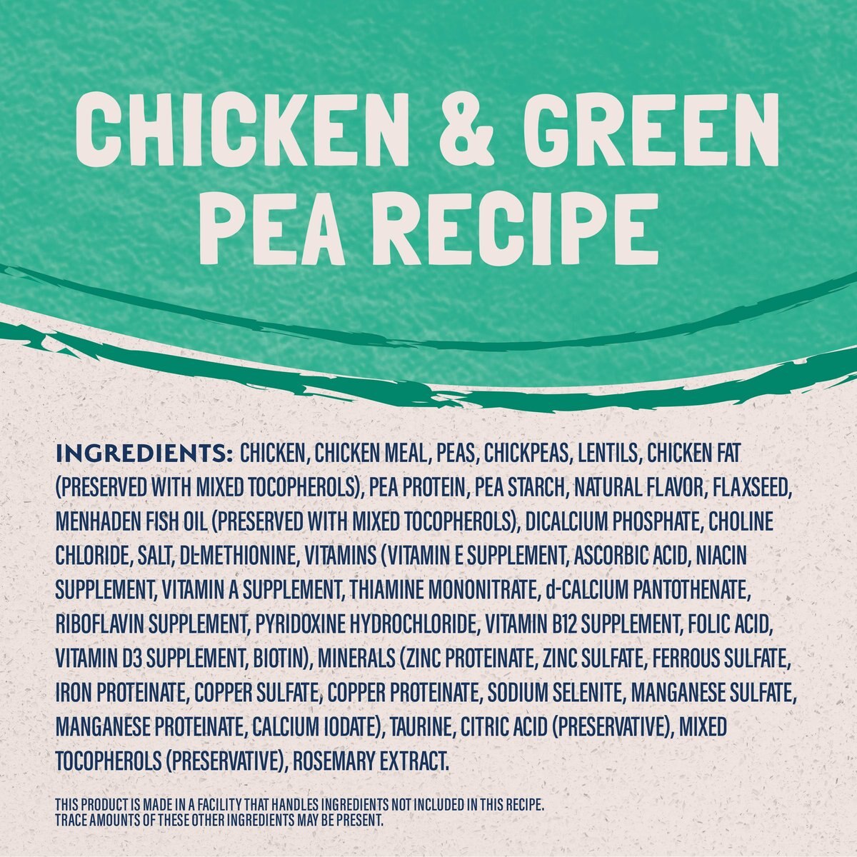 Natural Balance Limited Ingredient Grain Free Chicken and Green Pea Recipe Dry Cat Food