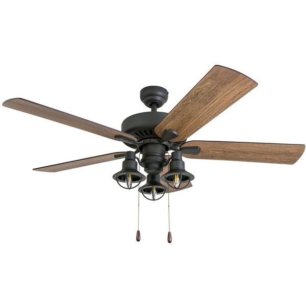 The Gray Barn Stormy Grain Aged Bronze 52-inch Farmhouse LED Ceiling Fan Shopping - The Best Deals on Ceiling Fans | 27984398