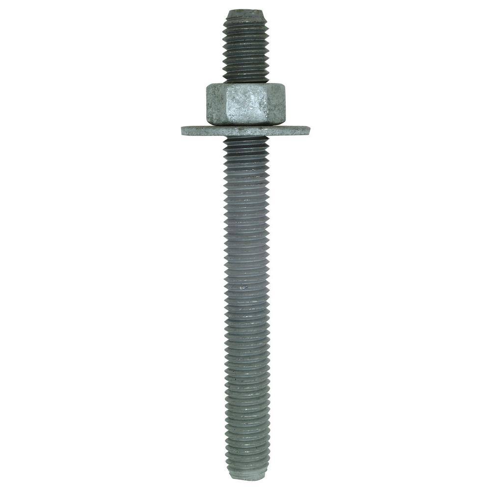 Simpson Strong-Tie RFB 12 in. x 5 in. Hot-Dip Galvanized Retrofit Bolt (2-Pack) RFB#4X5HDGP2