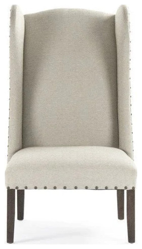 Agostino Wingback Chair   Transitional   Armchairs And Accent Chairs   by Rustic Home Furniture Deco  Houzz