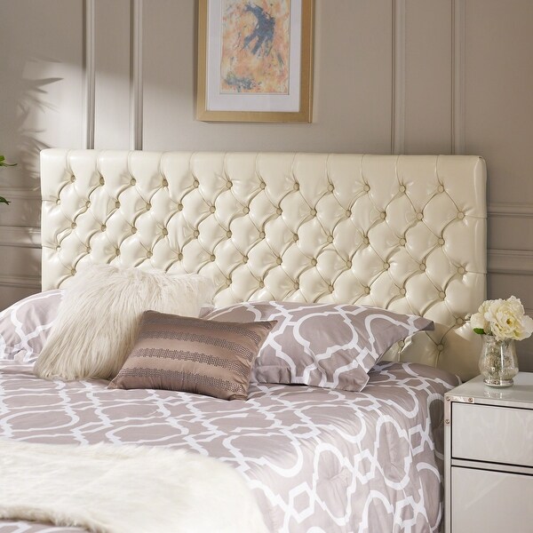 Jezebel Adjustable Full/Queen Tufted Headboard by Christopher Knight Home - - 8614388