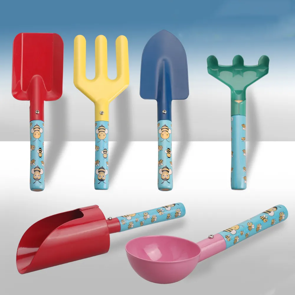 Kids Gardening Tools Set Colorful Metal Garden Tools Set for Children Gardening Kit Shovel Outdoor Toys Gift for Kid