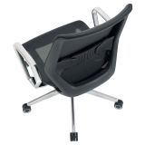 WorkPro Sentrix Ergonomic Mesh/Mesh Mid-Back Manager Chair， Fixed Arms， Black， BIFMA Certified