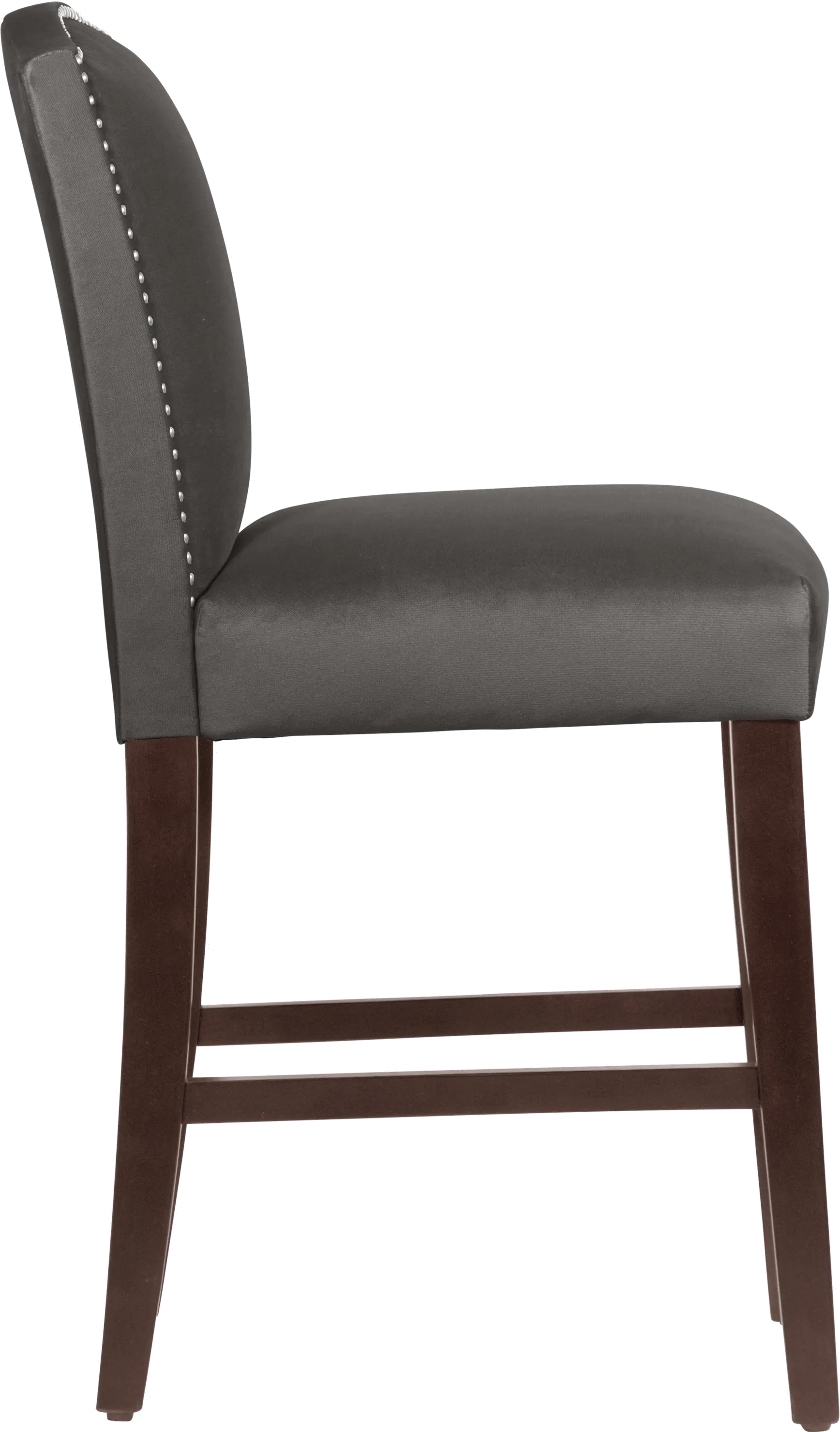 Theo Dark Brown Nail Button Back Counter Stool- Skyline Furniture