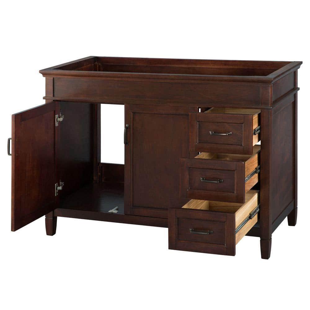 Home Decorators Collection Ashburn 48 in W Bath Vanity Cabinet Only in Mahogany