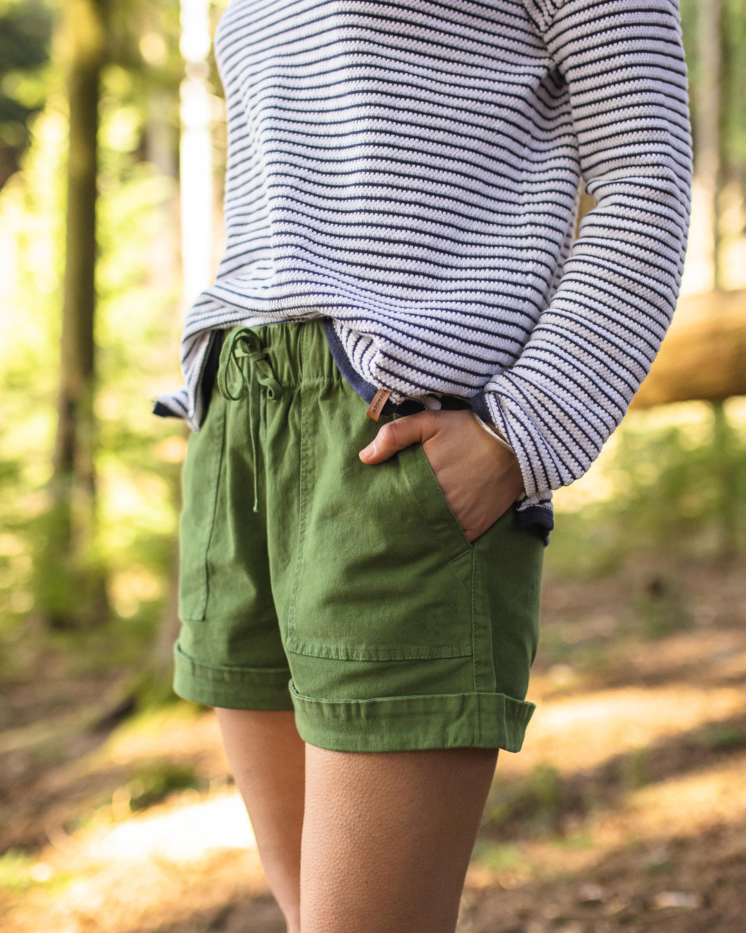 Carriso Organic Cotton Shorts - Vineyard Green