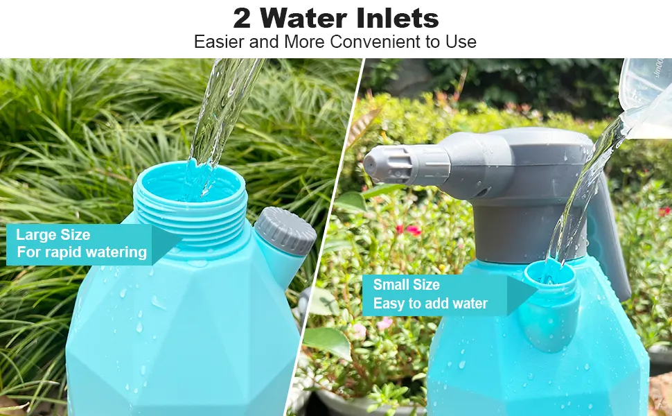 Sylstar 3L Rechargeable Spray Bottle Water Plastic Hand Continue Electric Hook Garden Pressure Sprayer For Plants