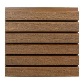 NewTechWood European Siding System 7.7 in. x 96 in. Composite Belgian Board Siding in Peruvian Teak UH58-8-TK