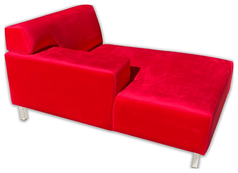 Euro Chaise Lounge  One Arm Chaise Lounge   Contemporary   Indoor Chaise Lounge Chairs   by Wicked Elements  Houzz