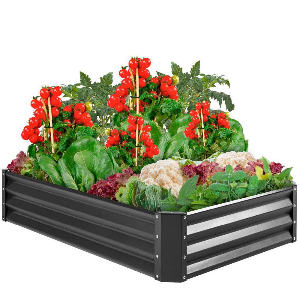 Best Choice Products 6 ft. x 3 ft. Metal Raised Garden Bed SKY5774