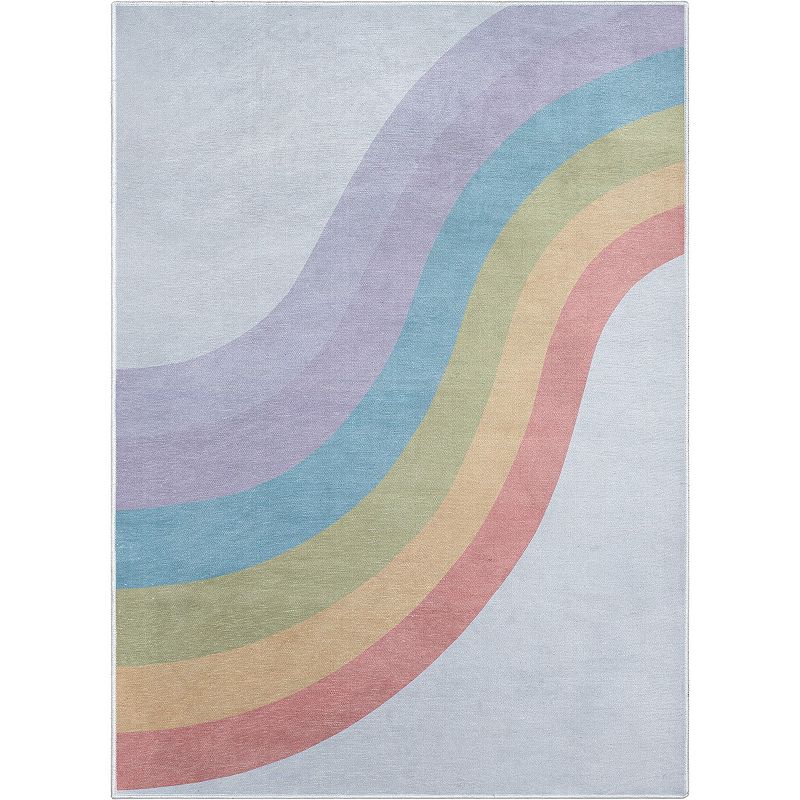 Well Woven Kids Rainbow Modern Area Rug