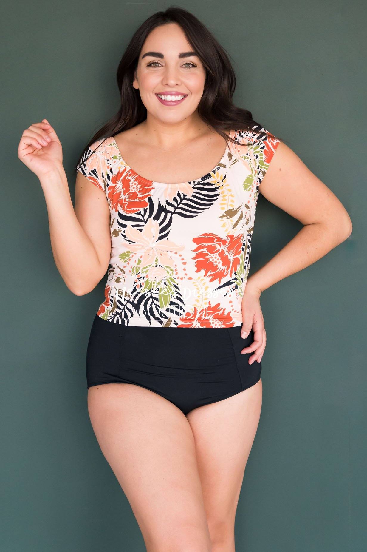 Coast to Coast Modest Swim Top