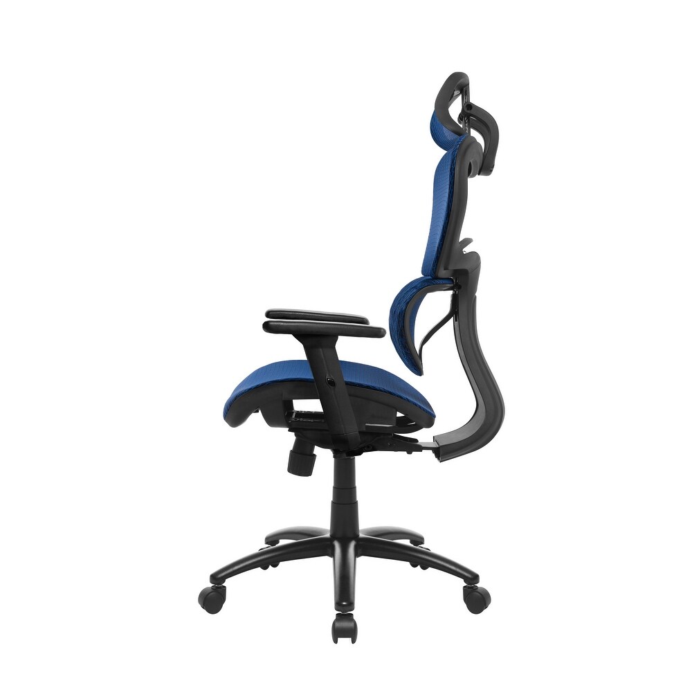 3D Arms Computer Chair Comfort Adjustable Chair with Adjustable Headrest Office Chair Back Desk Chair Rolling Industrial Chair