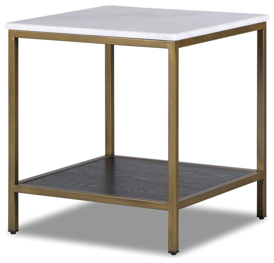 Square Marble Side Table  Liang  ampEimil Max   Contemporary   Side Tables And End Tables   by Oroa   Distinctive Furniture  Houzz