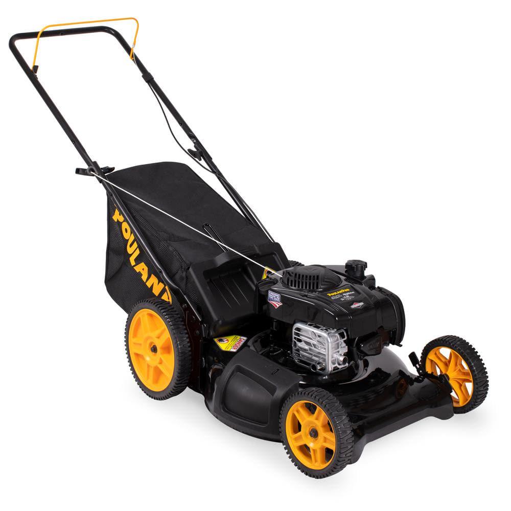 Poulan PRO 625EXi Series 21 in 150 cc Briggs and Stratton 3in1 Gas Push Walk Behind Lawn Mower with High Rear Wheels