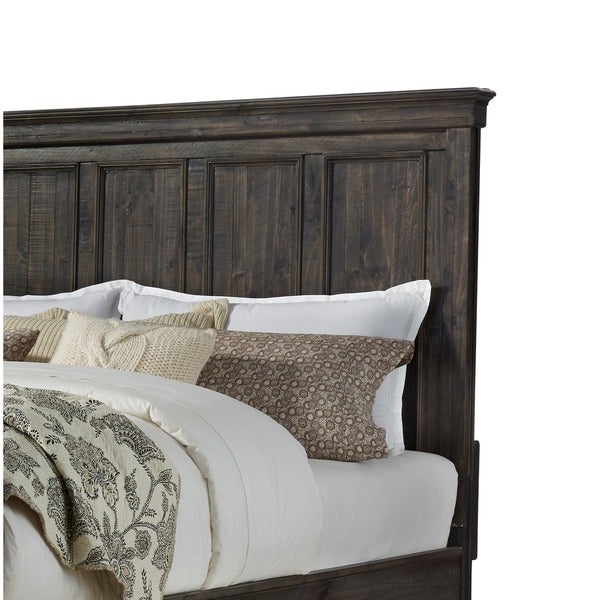 Carbon Loft Lily Wooden Black King Panel Bed Headboard - - 21906767